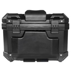 Top case Weckio noir de 50 litres avec dosseret