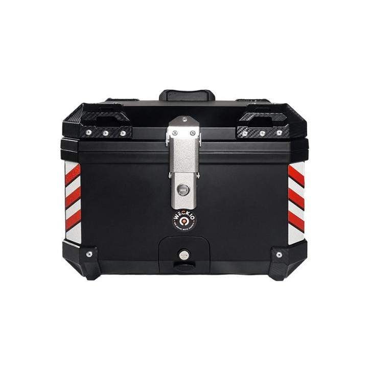 Top case Weckio noir de 50 litres avec dosseret